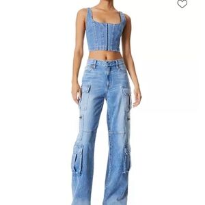 Alice + Olivia Denim Boyfriend Jeans